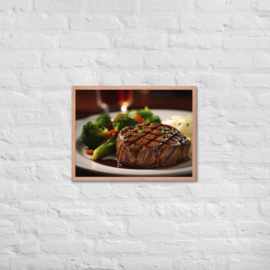 American style Steak Framed poster 🤤 from Yumify.AI