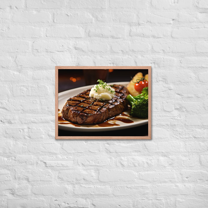 American style Steak Framed poster 🤤 from Yumify.AI
