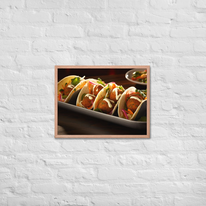 Falafel Tacos Framed poster 🤤 from Yumify.AI