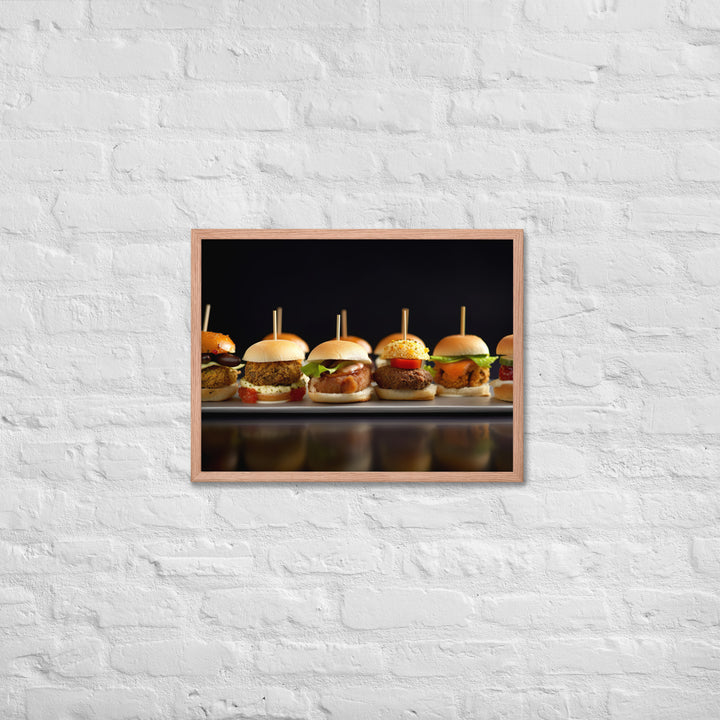 Falafel Sliders Framed poster 🤤 from Yumify.AI