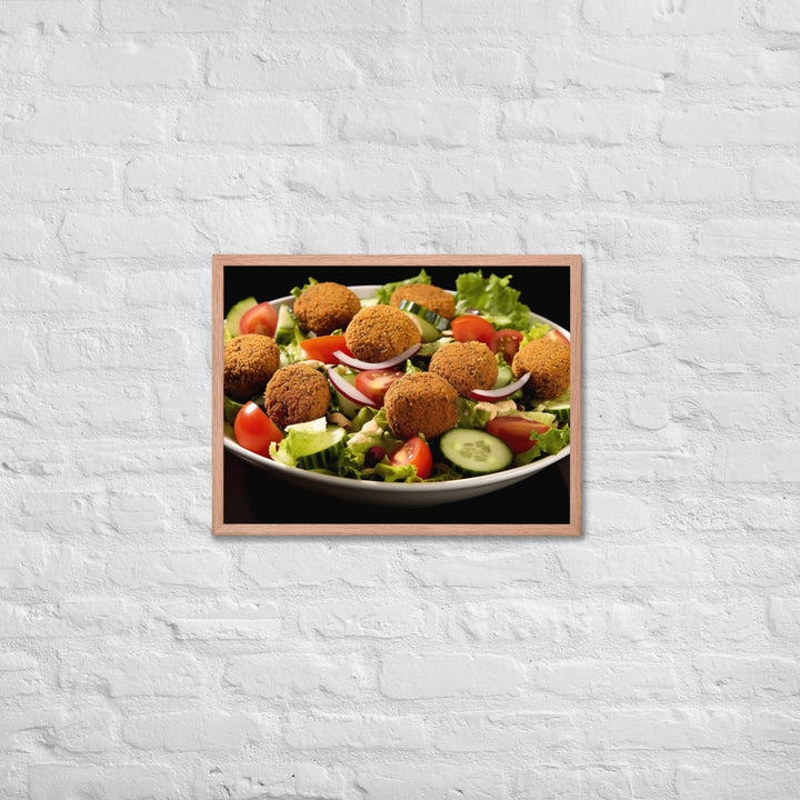 Falafel Salad Framed poster 🤤 from Yumify.AI