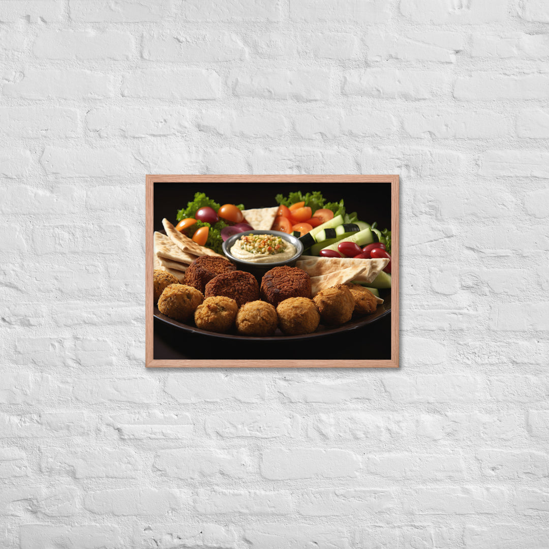 Falafel Platter Framed poster 🤤 from Yumify.AI