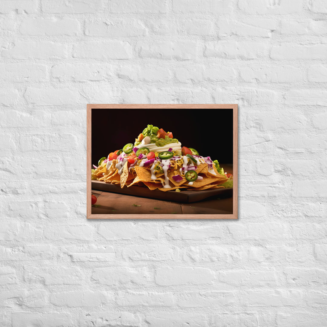 Falafel Nachos Framed poster 🤤 from Yumify.AI