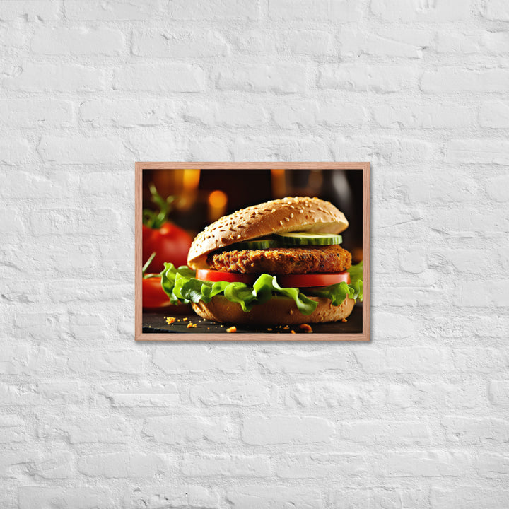 Falafel Burger Framed poster 🤤 from Yumify.AI