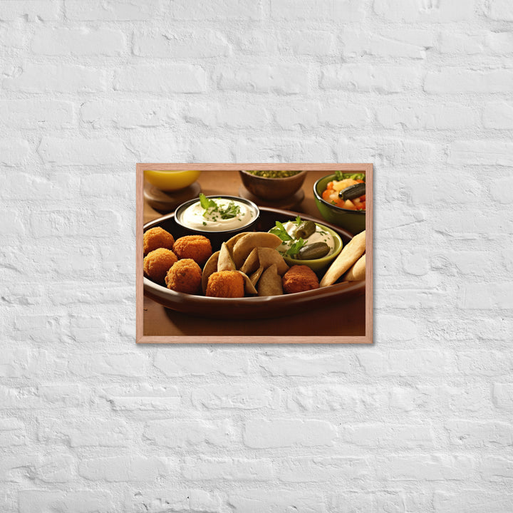 Falafel Mezze Framed poster 🤤 from Yumify.AI