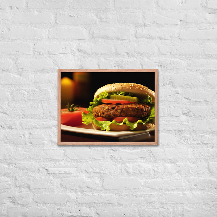 Falafel Burger Framed poster 🤤 from Yumify.AI