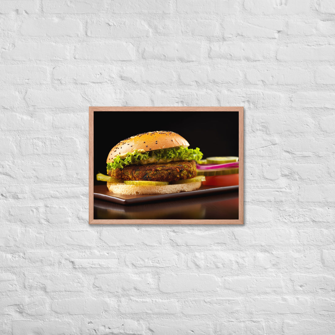 Falafel Burger Framed poster 🤤 from Yumify.AI