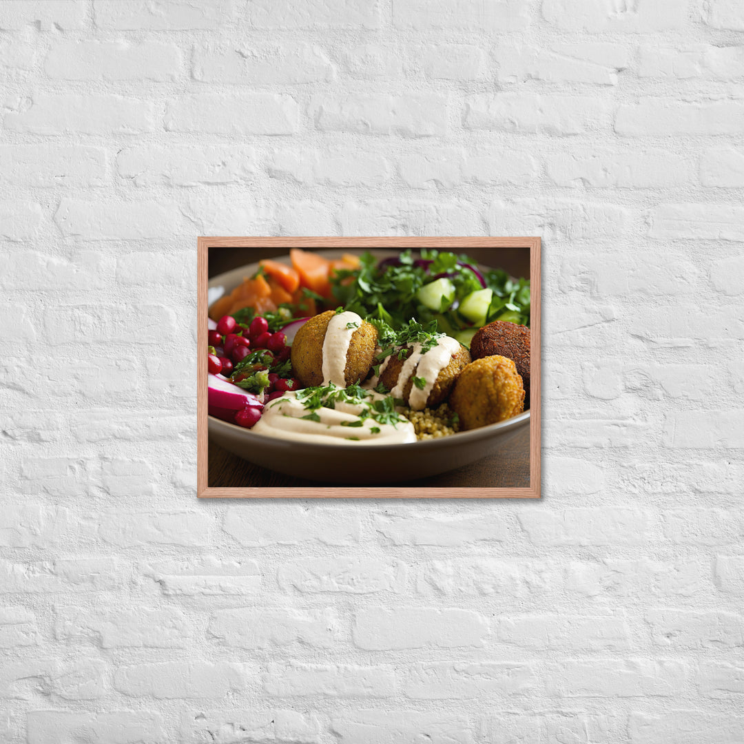 Falafel Bowl Framed poster 🤤 from Yumify.AI