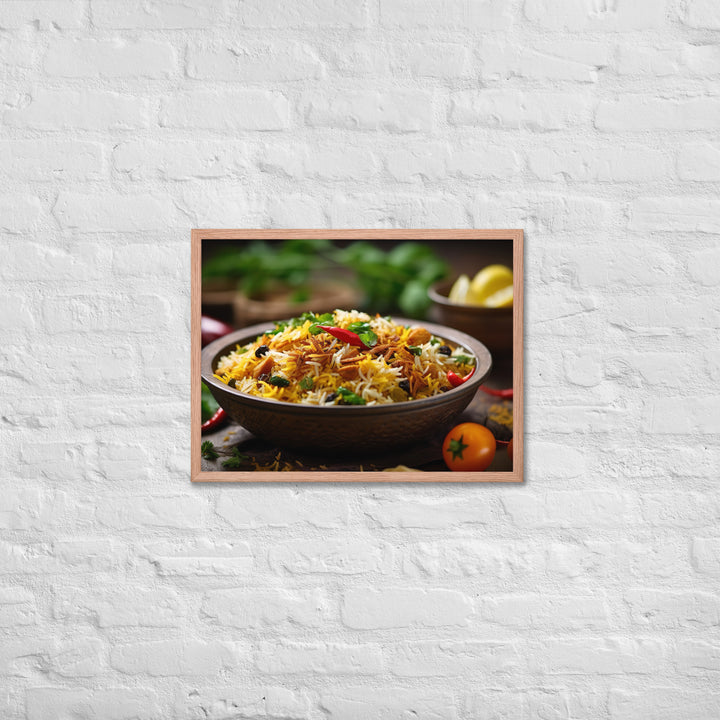 Vegetable Biryani Framed poster 🤤 from Yumify.AI