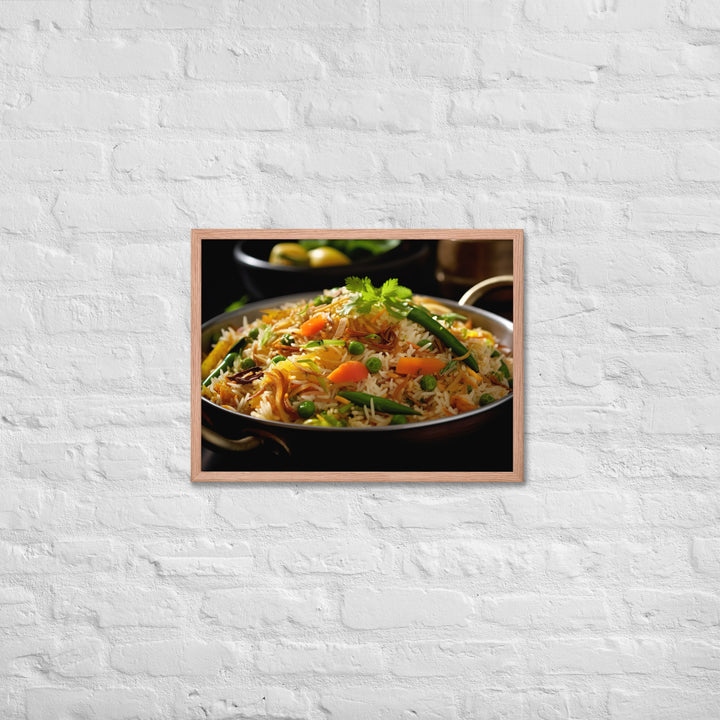 Vegetable Biryani Framed poster 🤤 from Yumify.AI