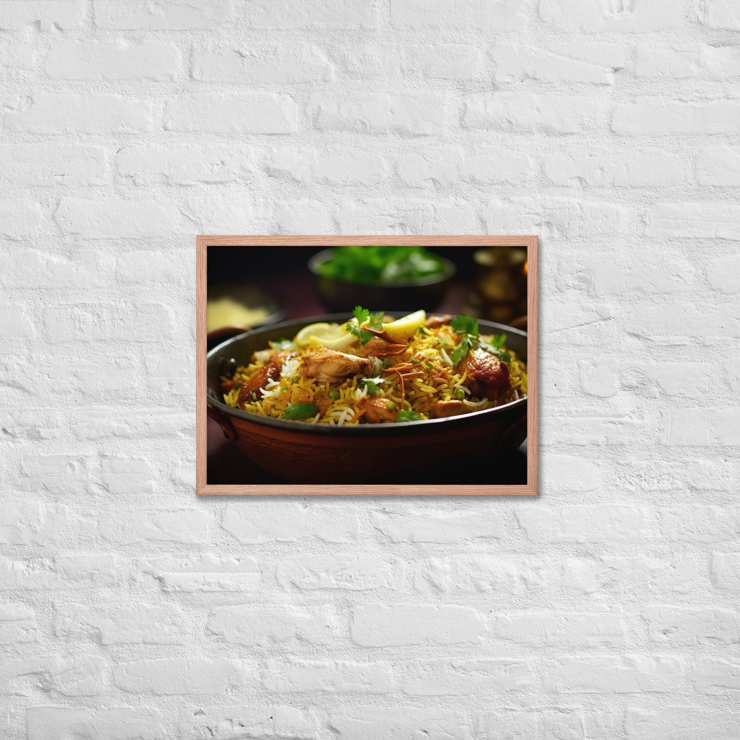 Chicken Biryani Framed poster 🤤 from Yumify.AI