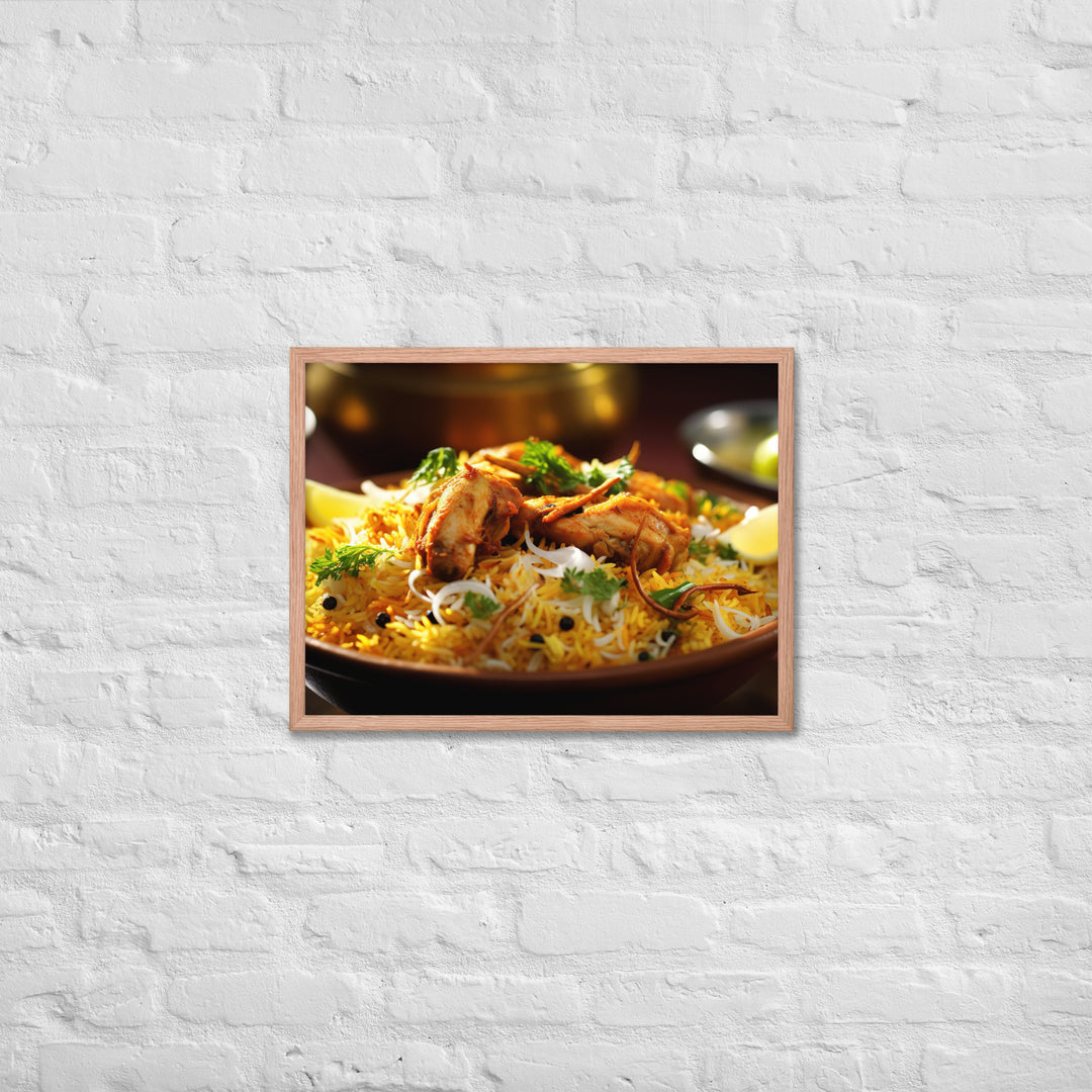 Chicken Biryani Framed poster 🤤 from Yumify.AI