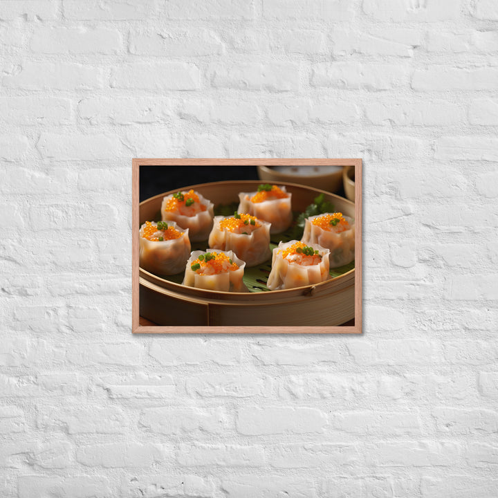 Steamed Siu Mai Framed poster 🤤 from Yumify.AI