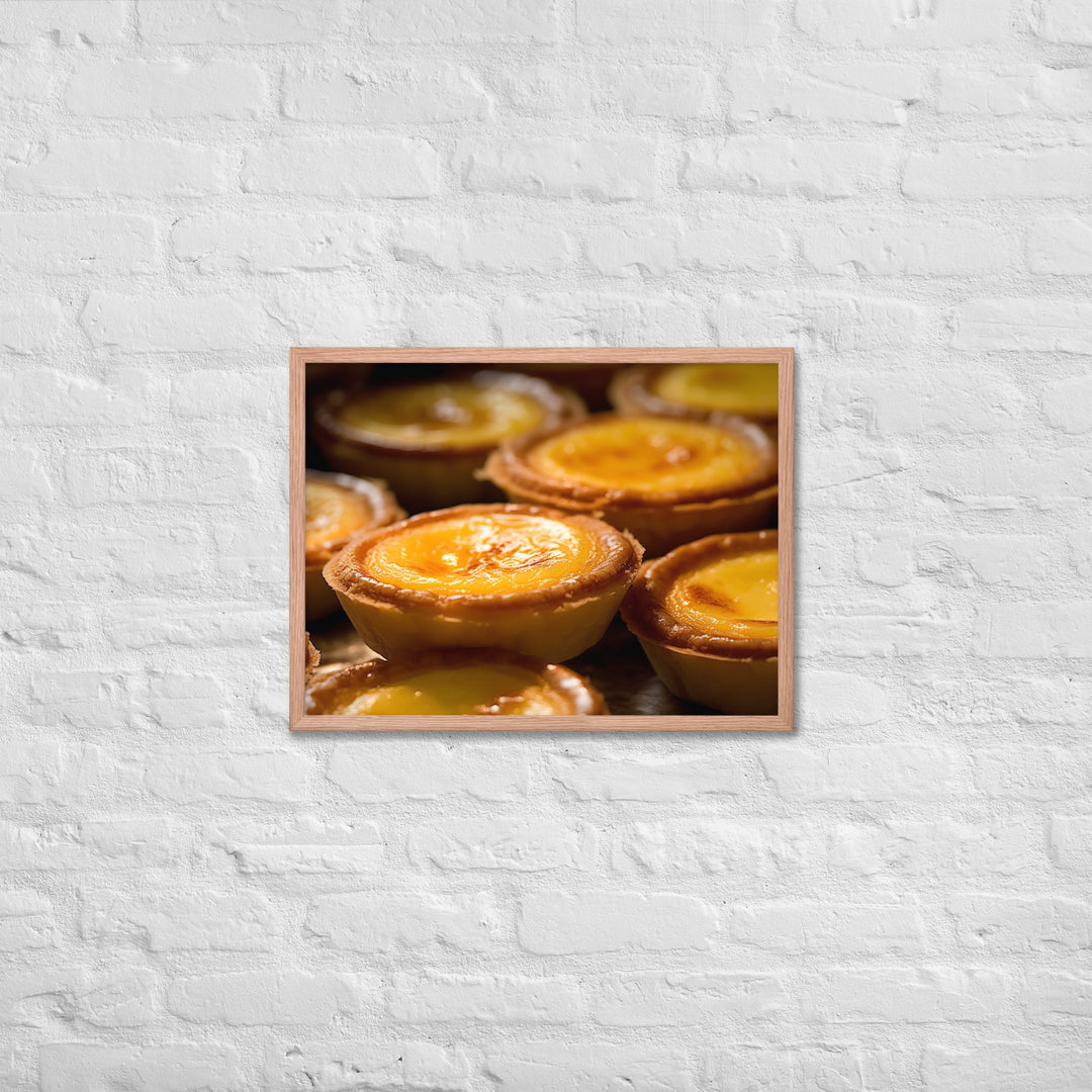 Egg Custard Tarts Framed poster 🤤 from Yumify.AI