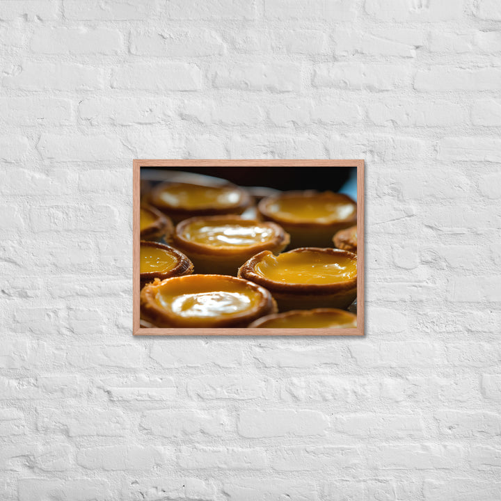 Egg Custard Tarts Framed poster 🤤 from Yumify.AI