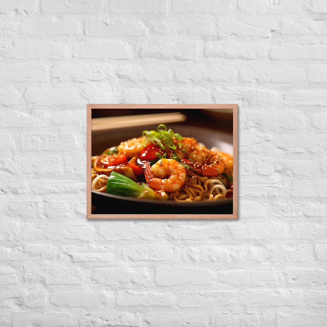 Yakisoba Ramen Framed poster 🤤 from Yumify.AI