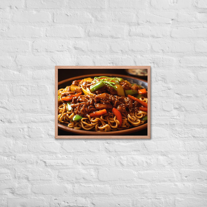 Yakisoba Ramen Framed poster 🤤 from Yumify.AI