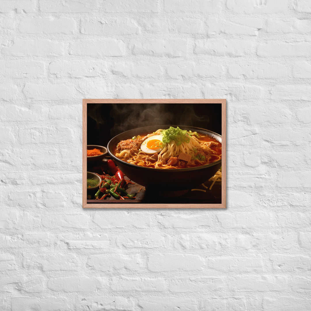 Spicy Ramen Framed poster 🤤 from Yumify.AI