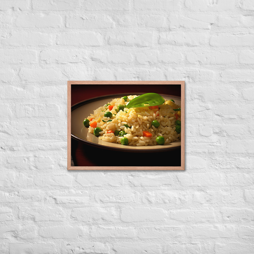 Egg Fried Rice Framed poster 🤤 from Yumify.AI