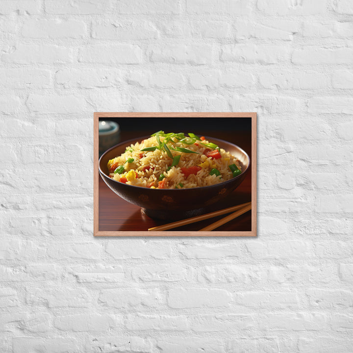 Egg Fried Rice Framed poster 🤤 from Yumify.AI