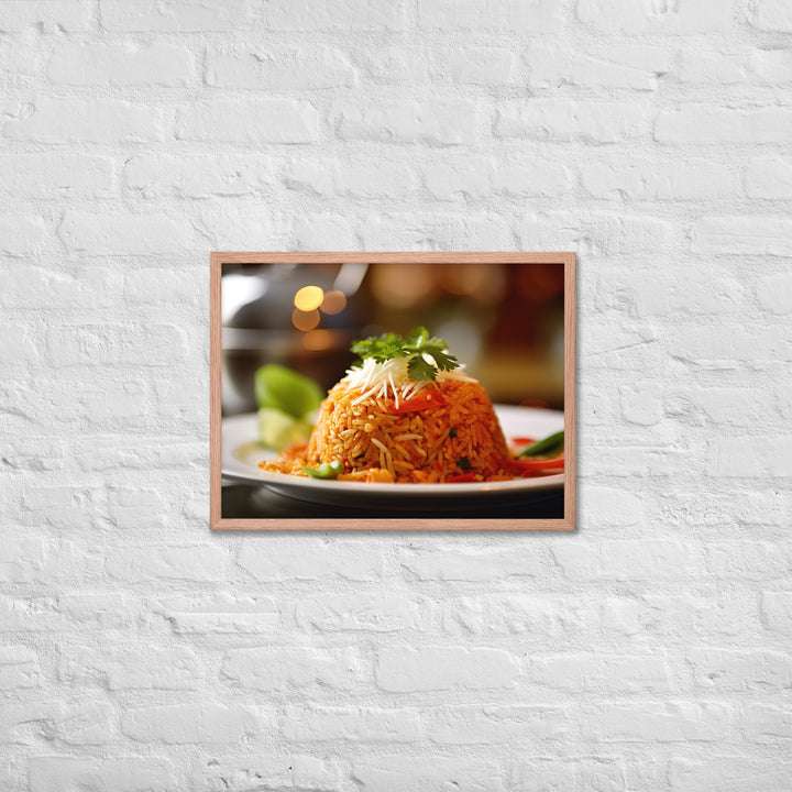 Crab Fried Rice Framed poster 🤤 from Yumify.AI