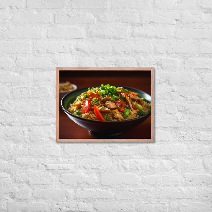 Chicken Fried Rice Framed poster 🤤 from Yumify.AI