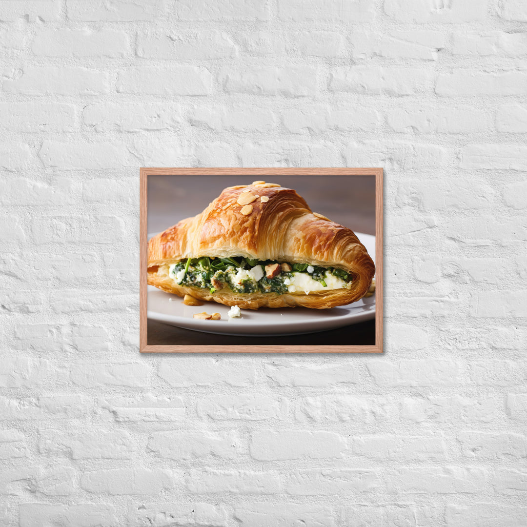 Spinach and Feta Croissant Framed poster 🤤 from Yumify.AI