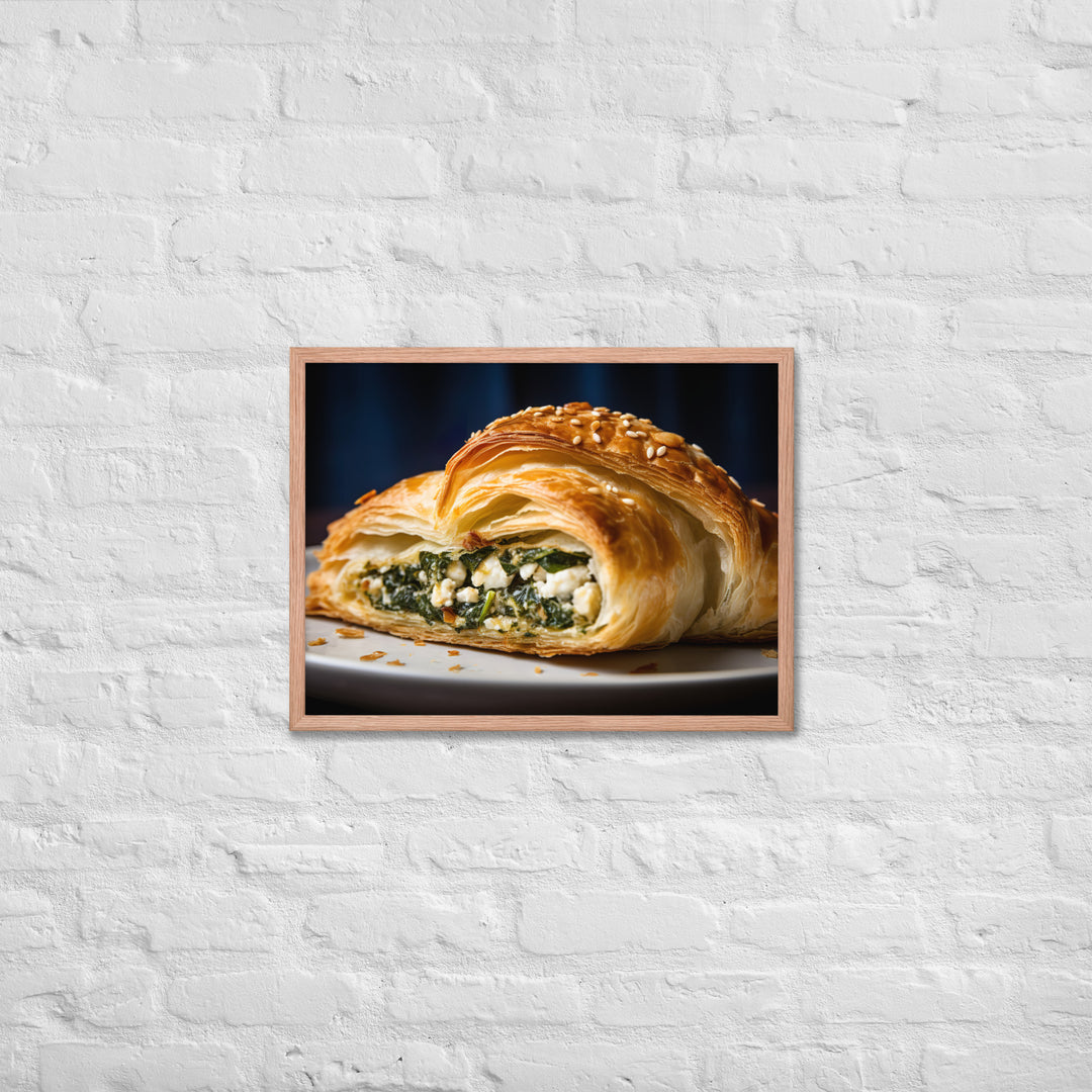 Spinach and Feta Croissant Framed poster 🤤 from Yumify.AI