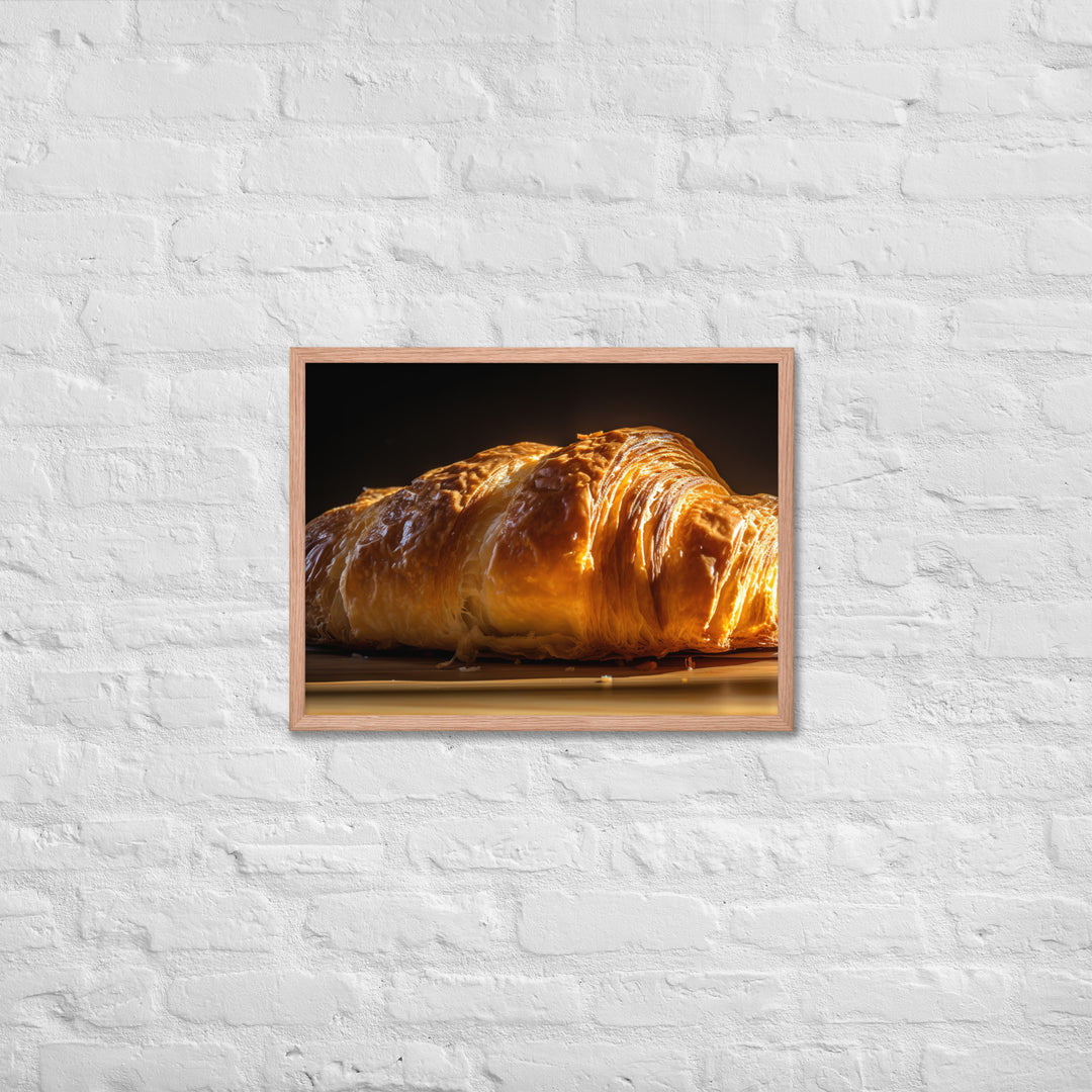 Plain Croissant Framed poster 🤤 from Yumify.AI