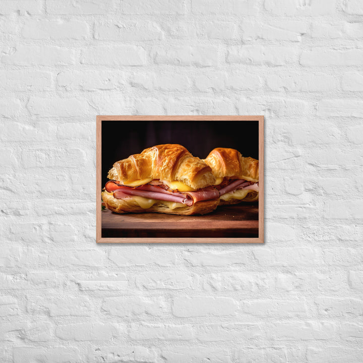 Ham and Cheese Croissant Framed poster 🤤 from Yumify.AI