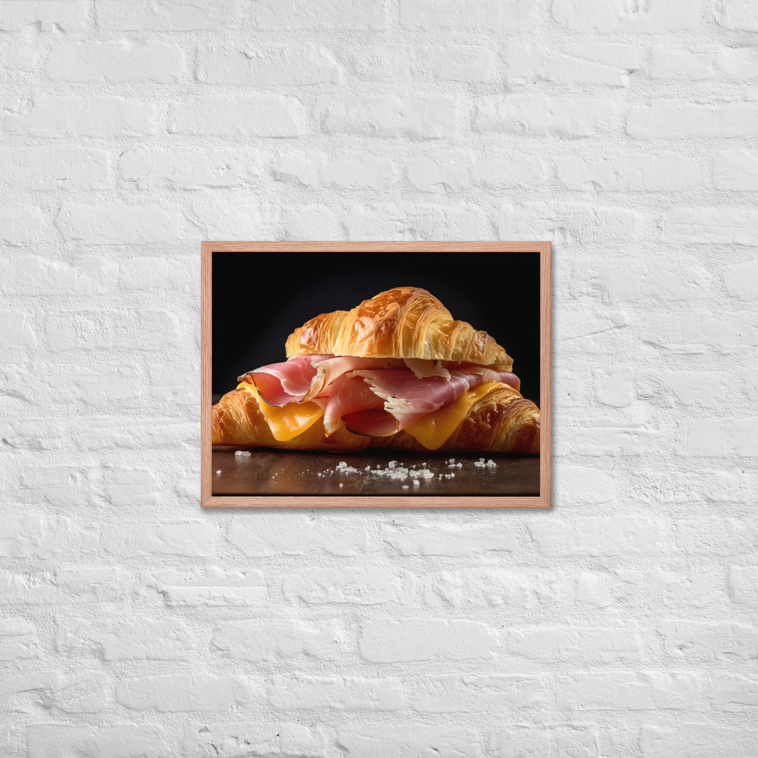 Ham and Cheese Croissant Framed poster 🤤 from Yumify.AI