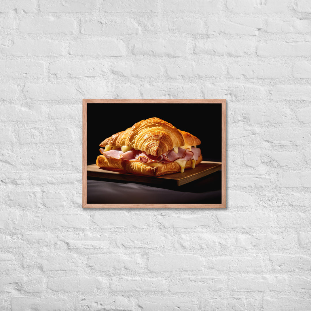 Ham and Cheese Croissant Framed poster 🤤 from Yumify.AI