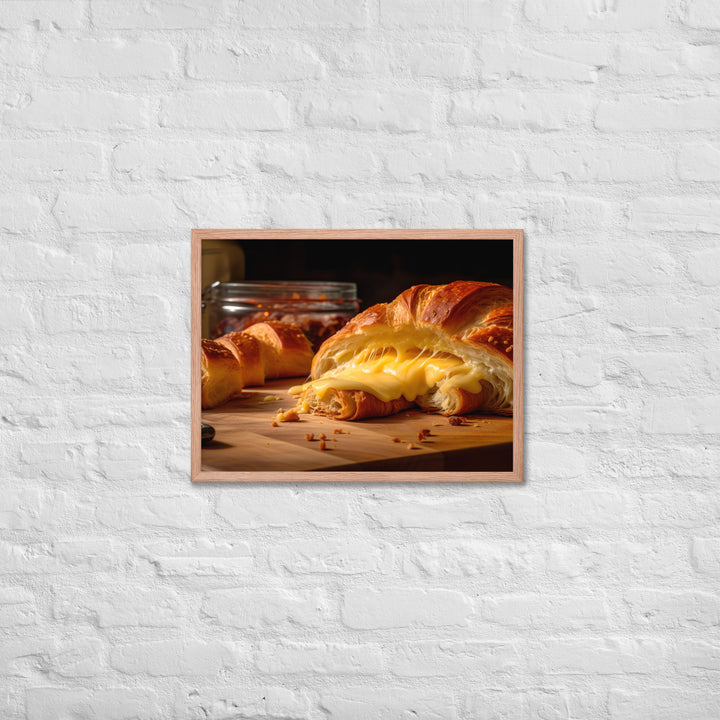 Cheese Croissant Framed poster 🤤 from Yumify.AI