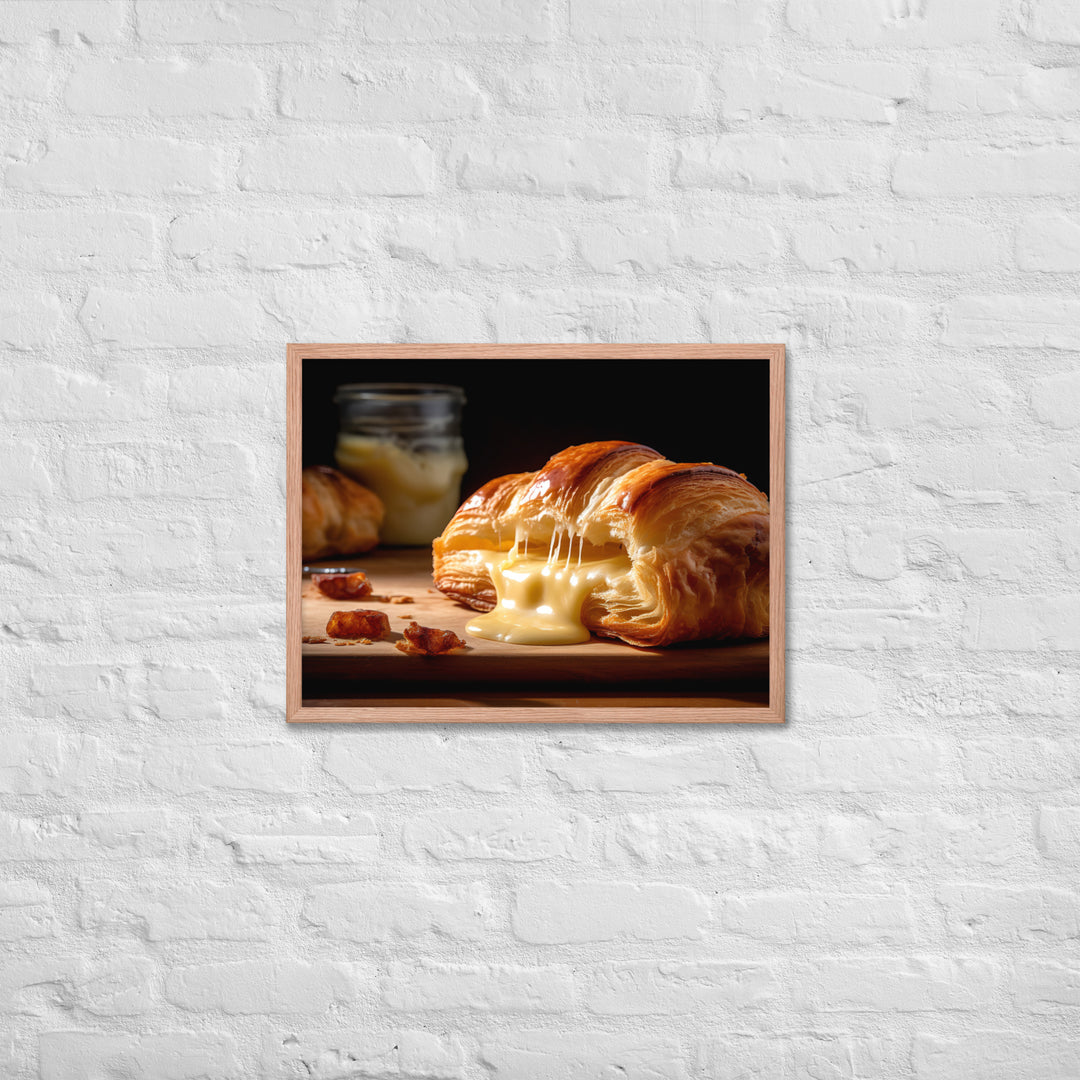 Cheese Croissant Framed poster 🤤 from Yumify.AI