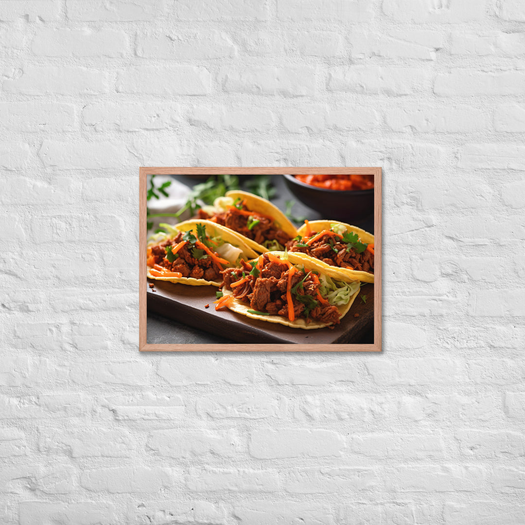 Kimchi Tacos Framed poster 🤤 from Yumify.AI