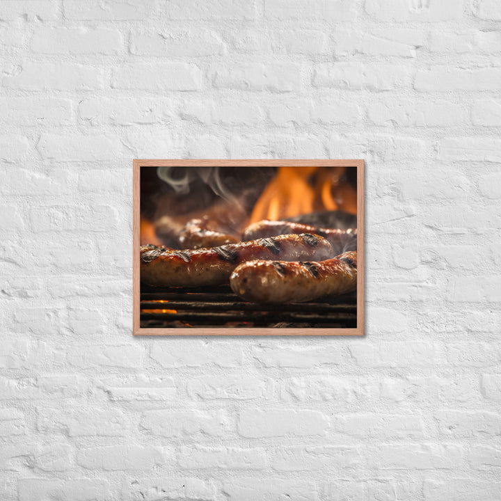 Sausage BBQ Framed poster 🤤 from Yumify.AI