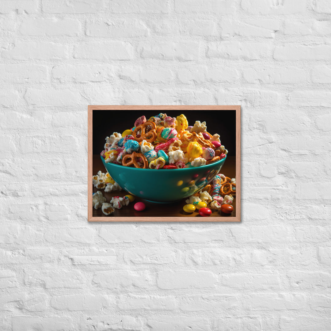 Popcorn Party Mix Framed poster 🤤 from Yumify.AI