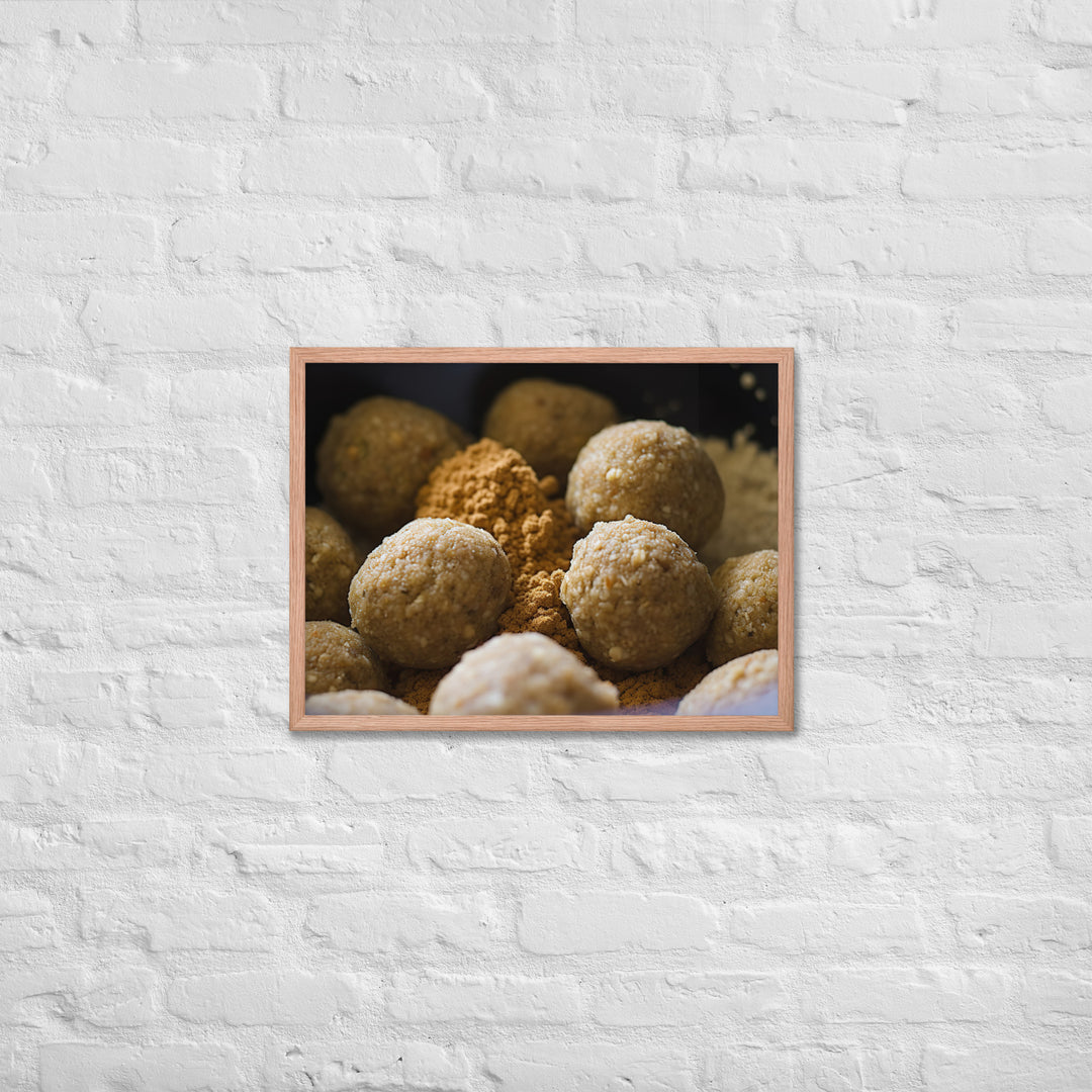 Traditional Falafel Recipe Framed poster 🤤 from Yumify.AI