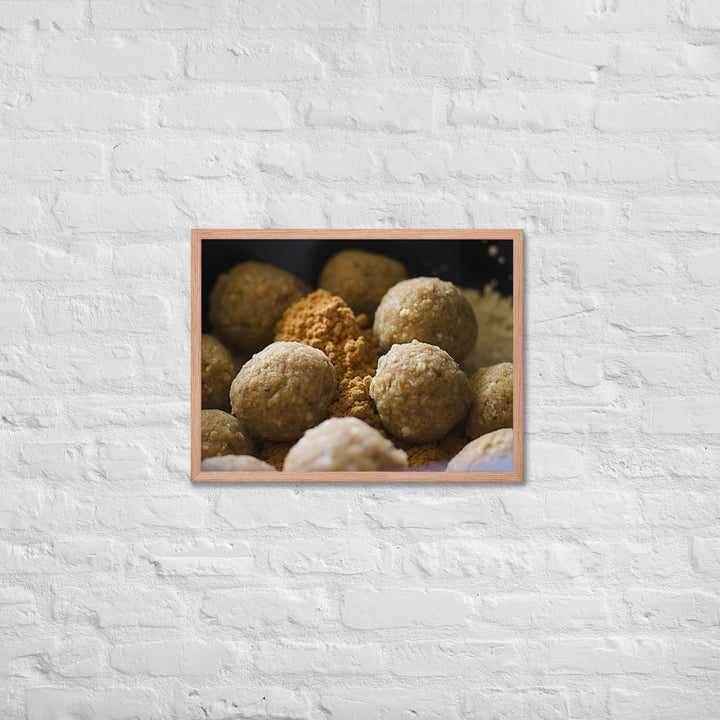 Traditional Falafel Recipe Framed poster 🤤 from Yumify.AI