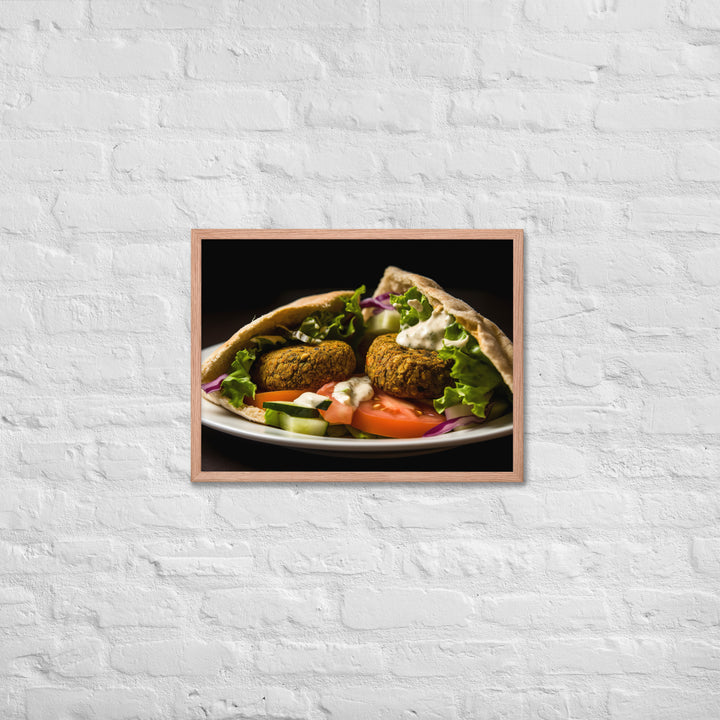 Falafel Sandwich Framed poster 🤤 from Yumify.AI