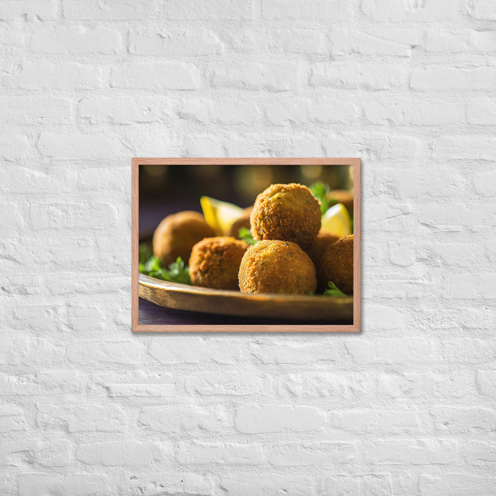 Crispy Falafel Balls Framed poster 🤤 from Yumify.AI