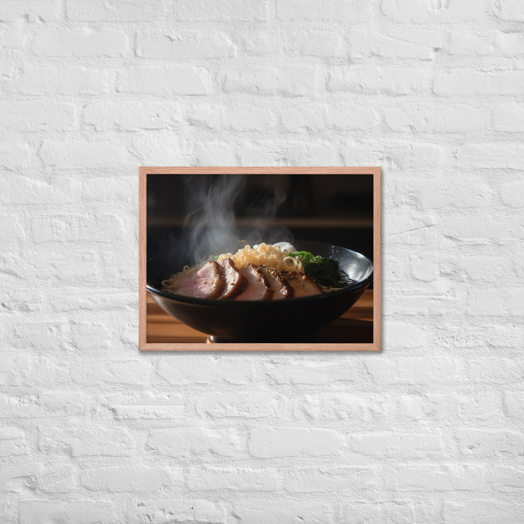 Steamy Pork Ramen Framed poster 🤤 from Yumify.AI