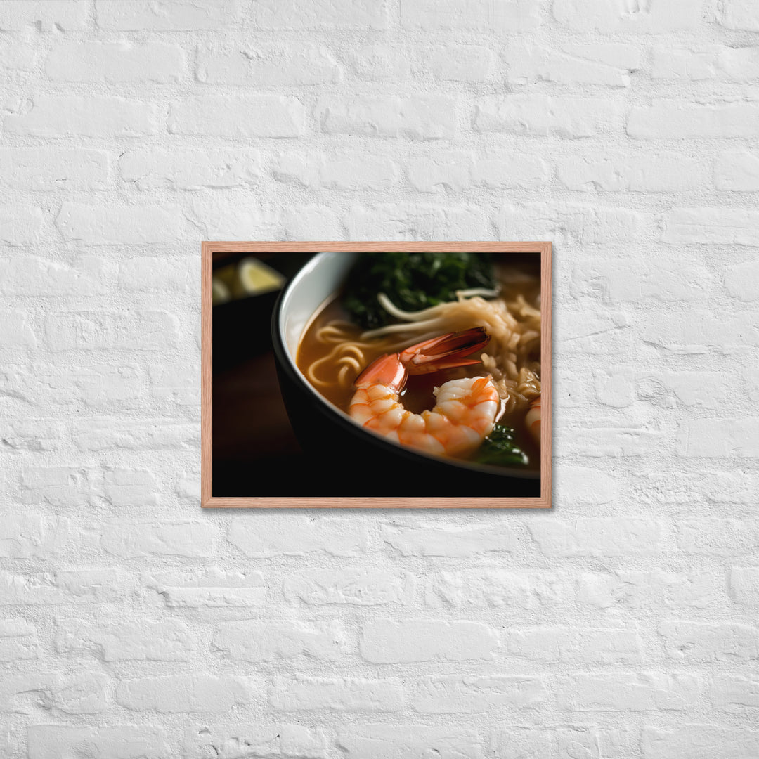 Seafood Ramen Framed poster 🤤 from Yumify.AI