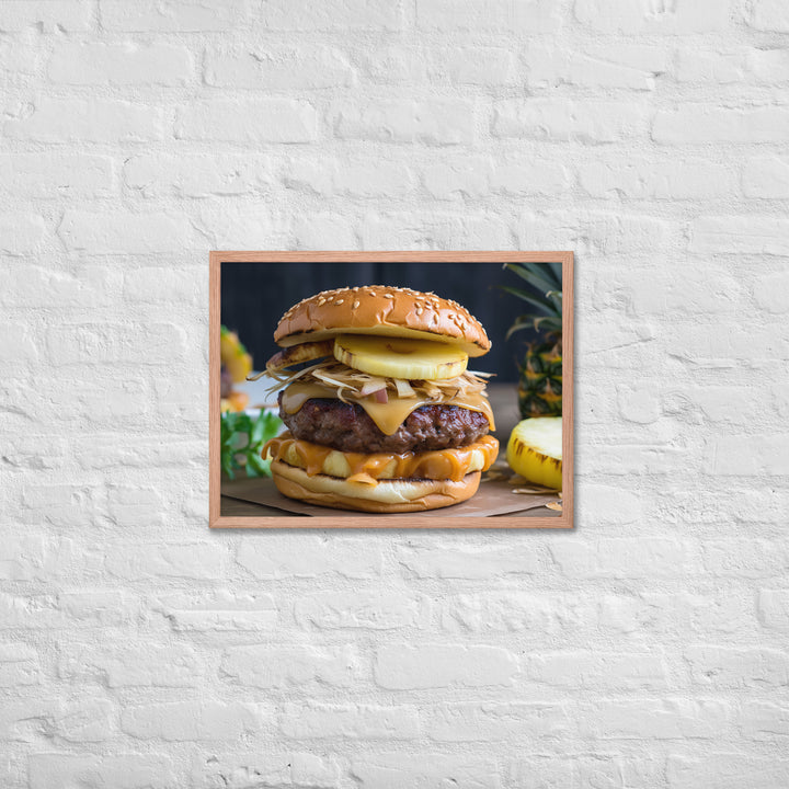 Hawaiian Burgers Framed poster 🤤 from Yumify.AI