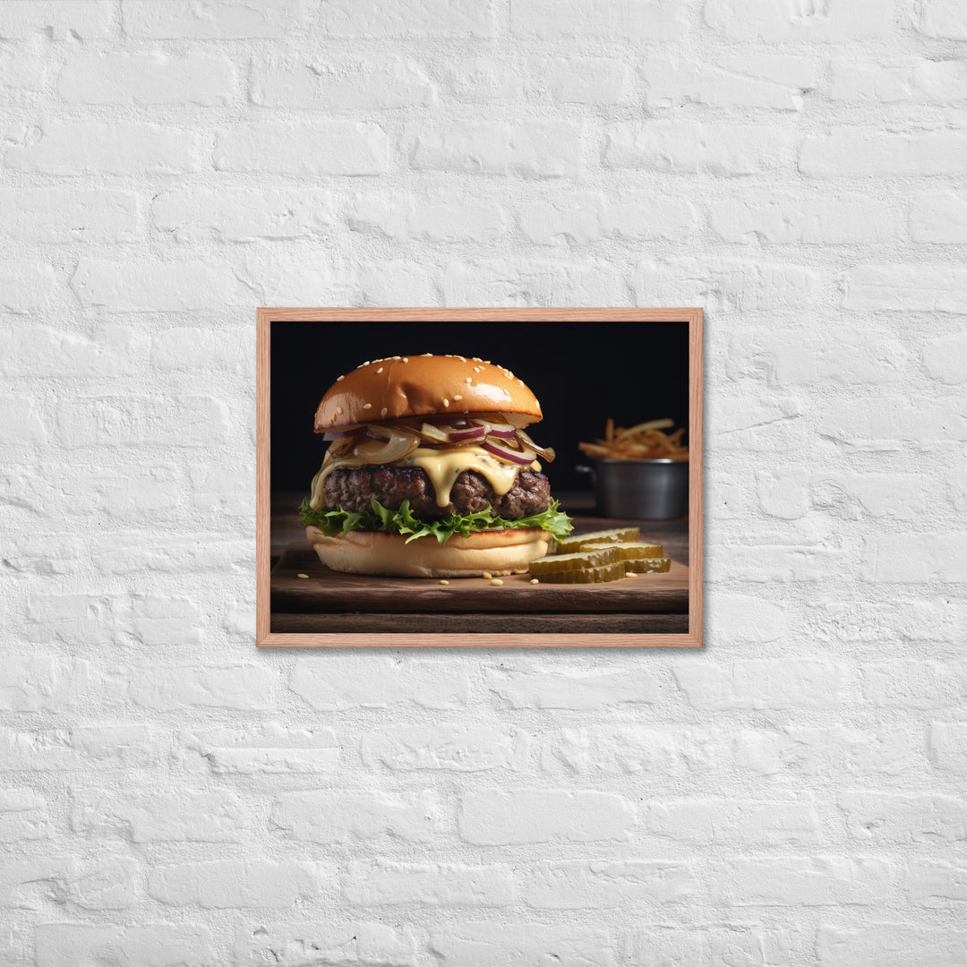 Gourmet Burgers Framed poster 🤤 from Yumify.AI