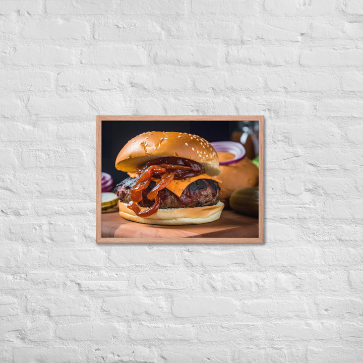 BBQ Burgers Framed poster 🤤 from Yumify.AI