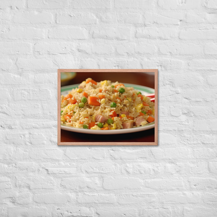 Yangzhou Fried Rice Framed poster 🤤 from Yumify.AI