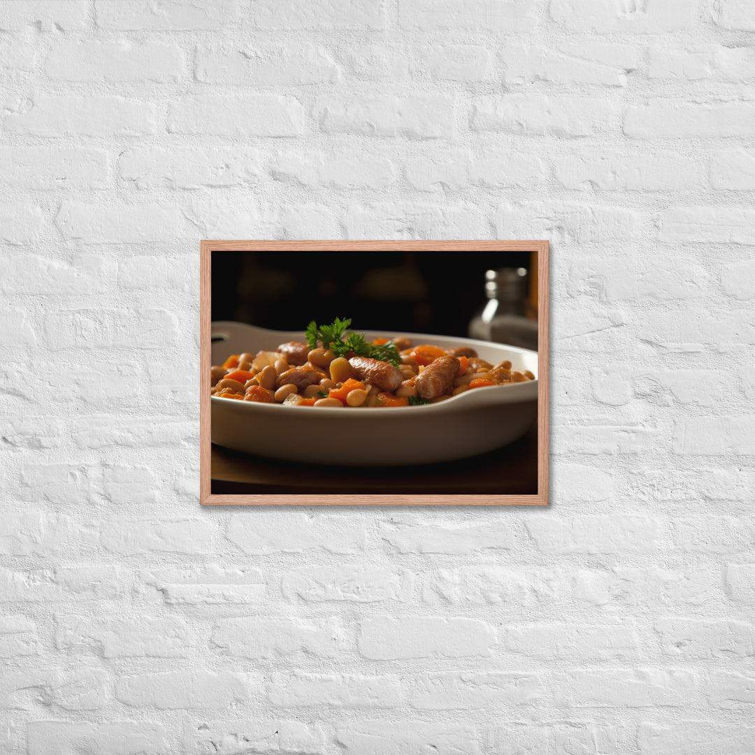 Sausage and Bean Casserole Framed poster 🤤 from Yumify.AI