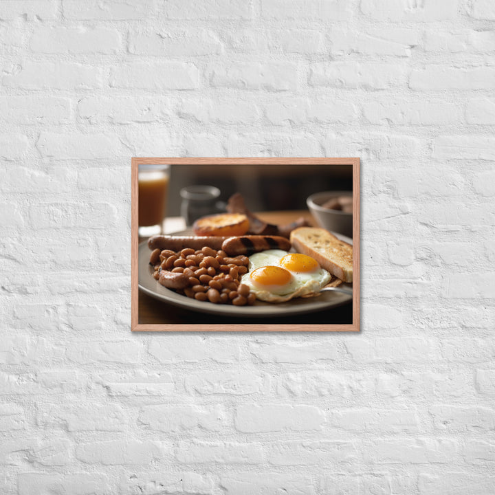 English Breakfast Framed poster 🤤 from Yumify.AI