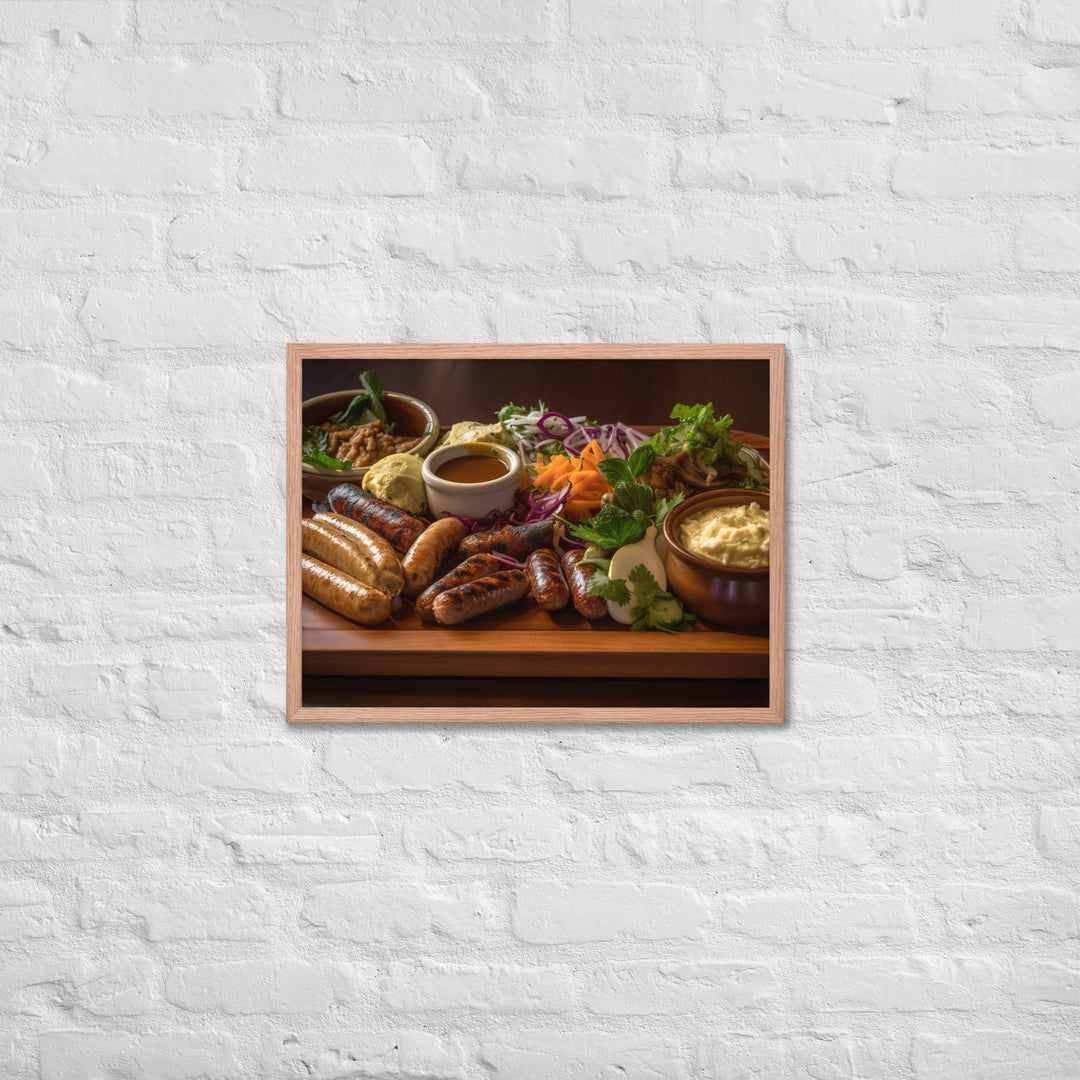 Sausage Sampler Framed poster 🤤 from Yumify.AI